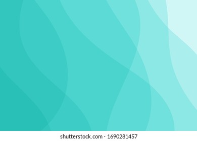 Abstrakter Hintergrund mit blauen oder türkisfarbenen Wellen.
