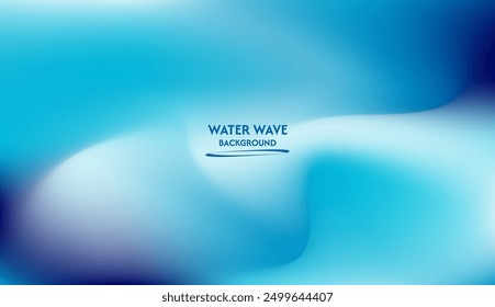 Abstract background of blue water waves, a combination of white and dark, minimalist pastel colors