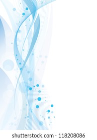 abstract background with blue wave