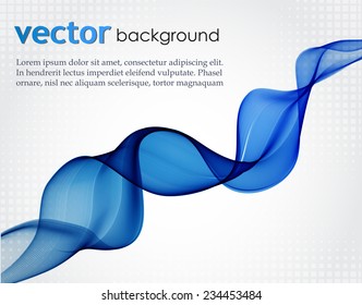 Abstract background with blue wave
