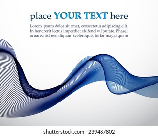 Abstract background with blue wave