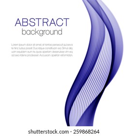 Abstract background with blue wave
