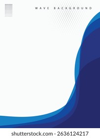 abstract background with blue wave