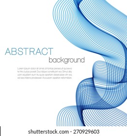 Abstract background with blue wave