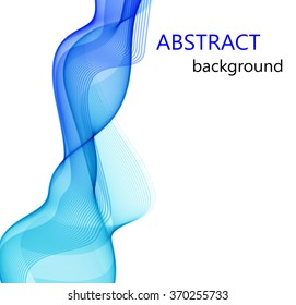 Abstract background with blue abstract wave