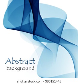Abstract background with blue wave