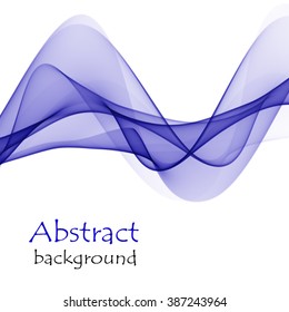 Abstract background with abstract blue wave