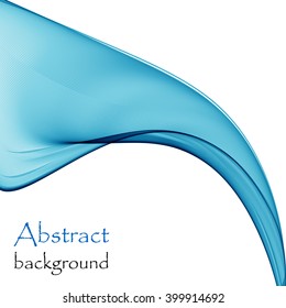 Abstract background with blue wave