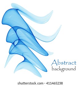 Abstract background with blue wave