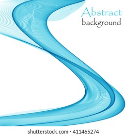 Abstract background with blue abstract wave