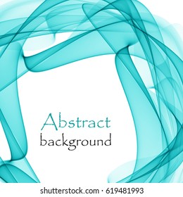 Abstract background with blue wave