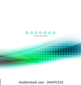 Abstract background, blue wave business template, web design