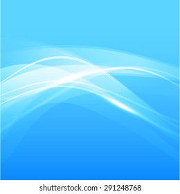 Abstract background blue wave curve and lighting element vector illustration eps10