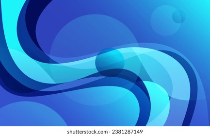 Abstract background blue wave fluid gradient. vector illustration for poster