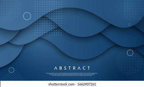 abstract background with blue wave illustration.