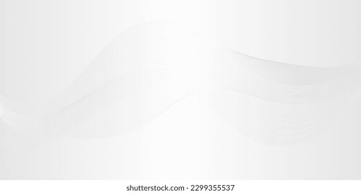 Fondo abstracto con líneas de onda azules sobre blanco. Antecedentes tecnológicos modernos. Ilustración vectorial.	