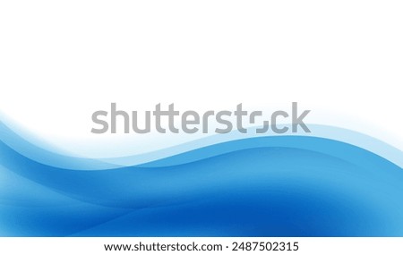 Abstract Background Blue, wave modern design concept
