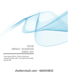 Abstract background Blue wave Vector