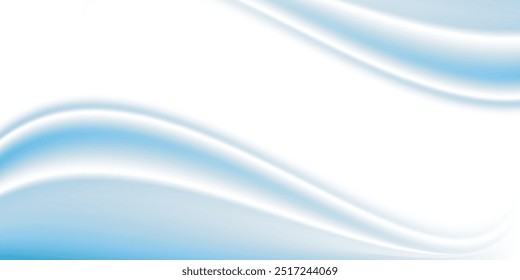 abstract background, blue wave and white