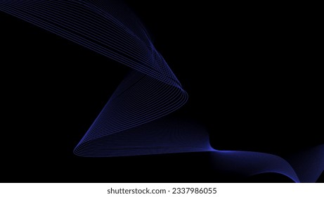 Abstract Background with blue wave for your project