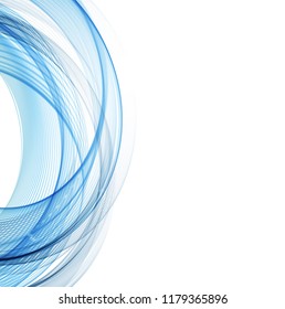 Abstract background with blue waves