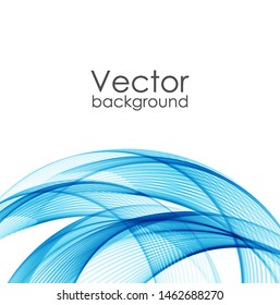 Abstract background with blue waves