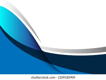 Abstract background with blue waves
