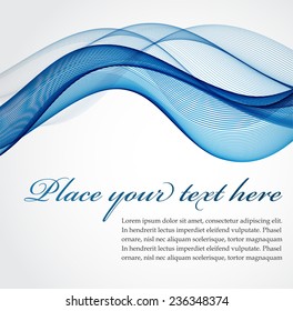 Abstract background with blue waves
