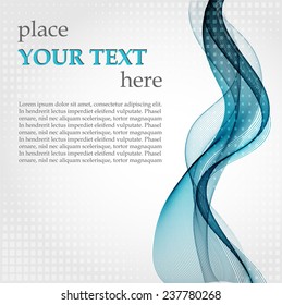 Abstract background with blue waves