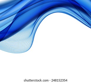 Abstract background with blue waves