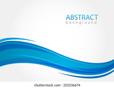 Abstract background with blue waves