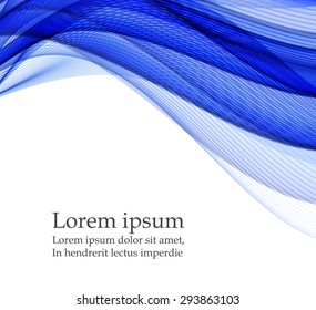 Abstract background with blue waves