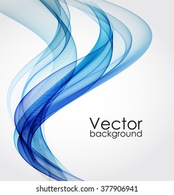 Abstract background with blue waves