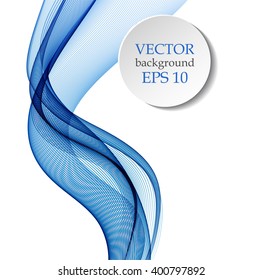 Abstract background with blue waves