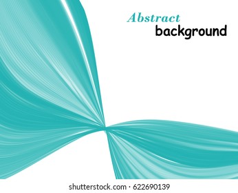 Abstract background with blue waves