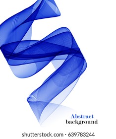 Abstract background with blue waves