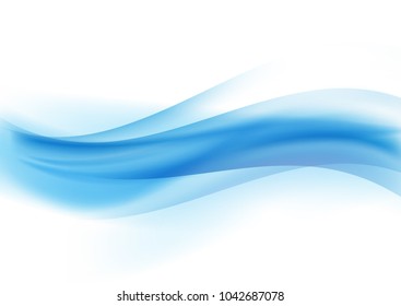 Abstract background with a blue waves design