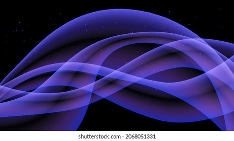 Abstract Background With Blue Waves. Liquid Colored Waves Lines Background. Modern Abstract Layout Templates For Business Presentation, Computer Wallpaper, Phone Wallpaper. Stock Vector Illustration.