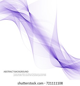 Abstract background blue waves of smoke.Vector transparent blue smoke.