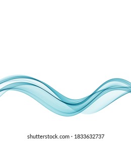 Abstrakter Hintergrund blaue Wellen transparente horizontale Linien Design