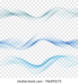 Abstract background of blue waves.A set of waves