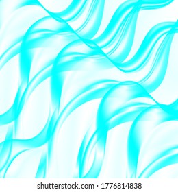 
Abstract background with blue wavy lines of a transparent wave.