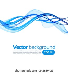 Abstract Background With Blue Wavy Lines