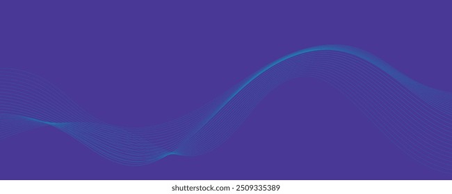 Fondo Abstractas con líneas onduladas azules. EPS10