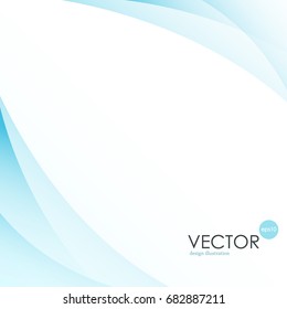Abstract background, blue wavy lines for brochure, website, flyer design. Transparent waves.