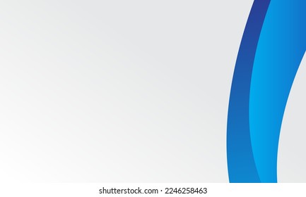 abstract background with blue wavy shape Background for Business presentation