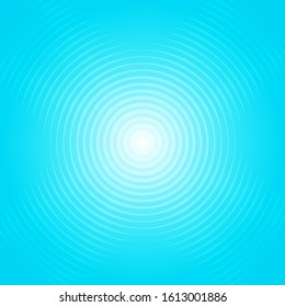 Abstract background with blue and white circle halo