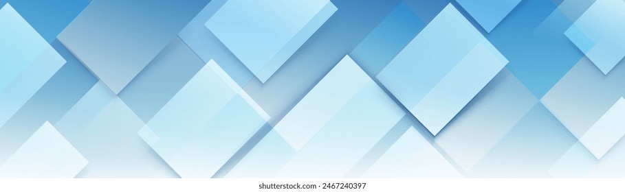 Abstract background blue and white geometric diagonal lines. Modern clean minimal pattern banner. Vector illustration