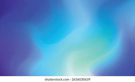 Fondo abstracto degradado blanco azul con forma de aurora