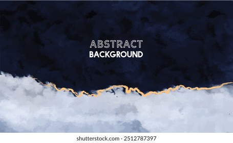 Abstract background .  blue and white Luxurious texture background. Calacatta glossy marble with golden streaks. Luxury White Gold Marble texture background vector. Panoramic Marbling texture design.